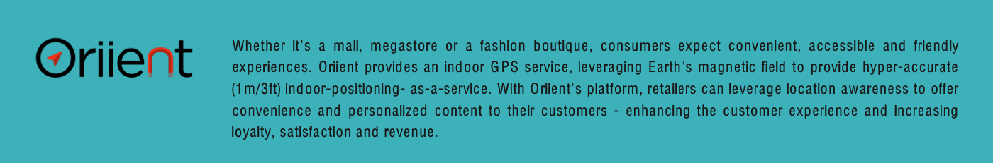 Oriient provides an Indoor GPS solution