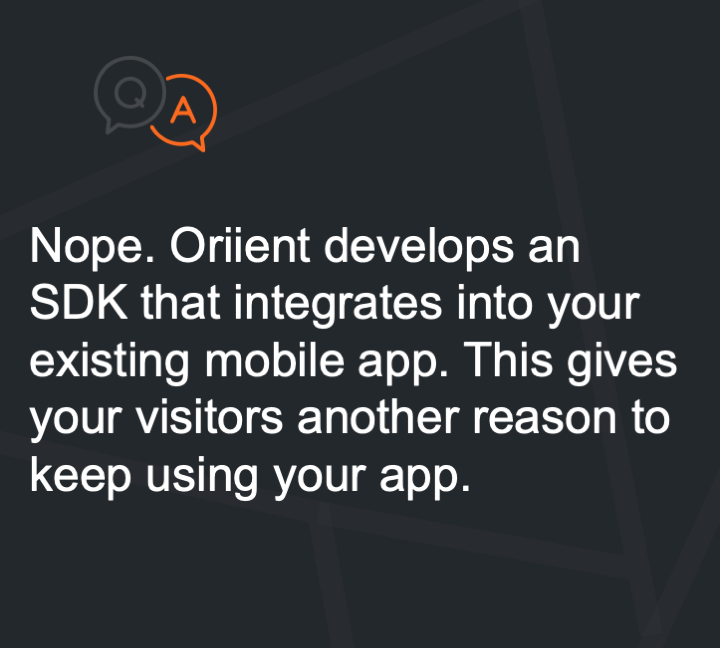 Oriient's SDK integrates directly into retailer mobile apps.